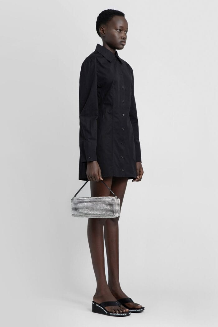 ALEXANDER WANG Mini Shirt Dress In Organic Cotton