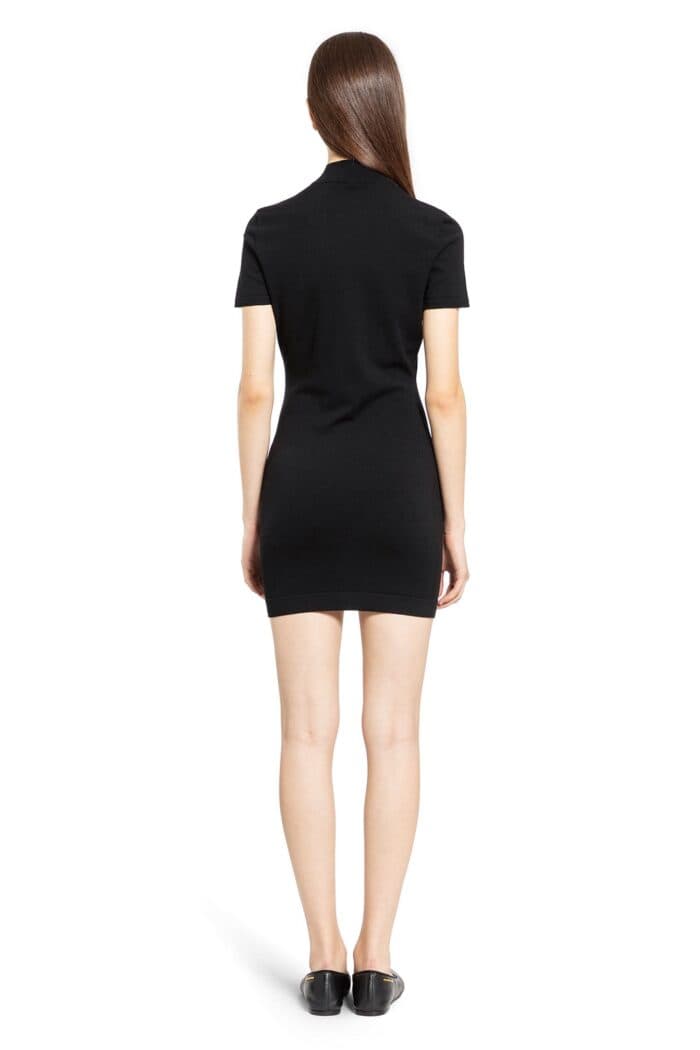 ALEXANDER WANG Mock Neck Tee Dress In Bodycon Knit