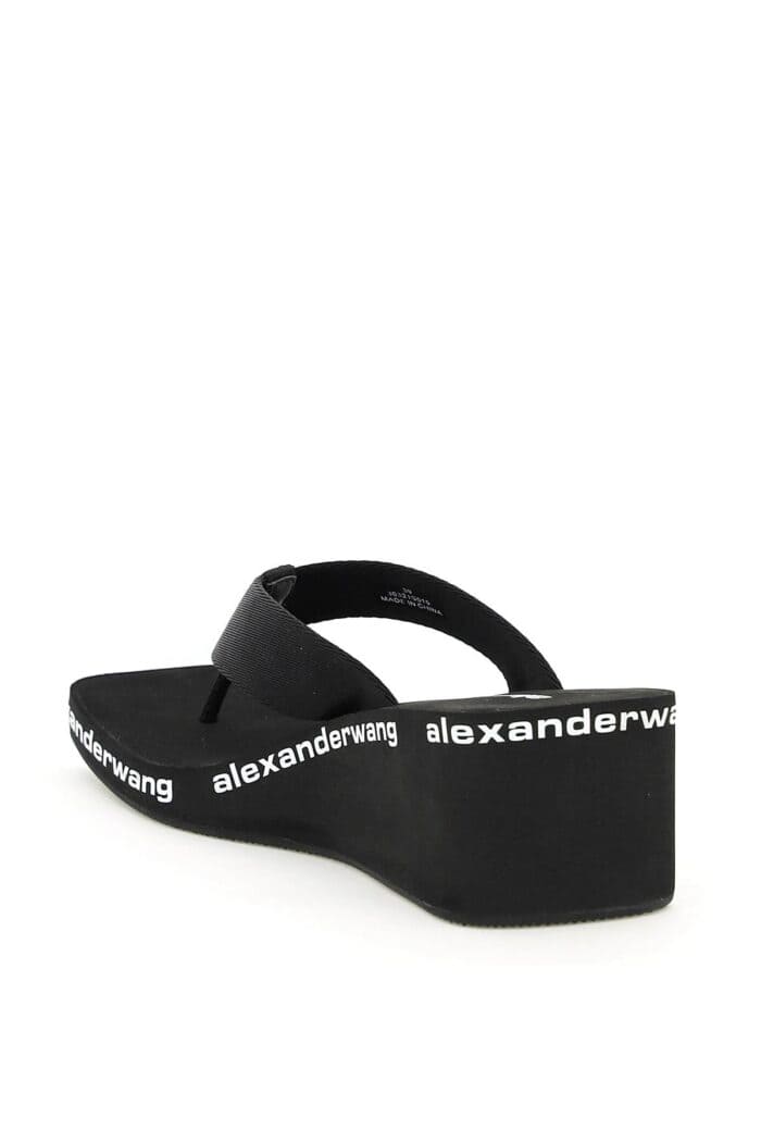 ALEXANDER WANG Nylon Wedge Flip Flops With