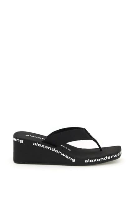 ALEXANDER WANG Nylon Wedge Flip Flops With