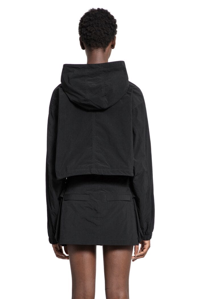 ALEXANDER WANG Puff Logo Cropped Nylon Windbreaker