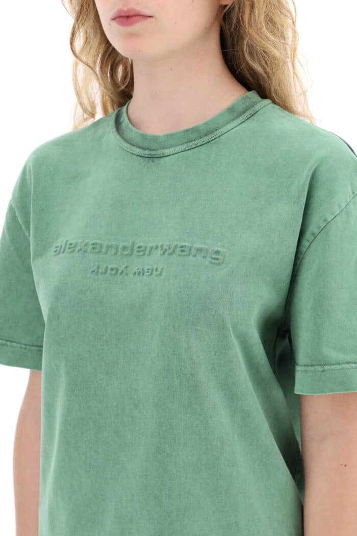 ALEXANDER WANG 'raised Logo T-shirt With Emb