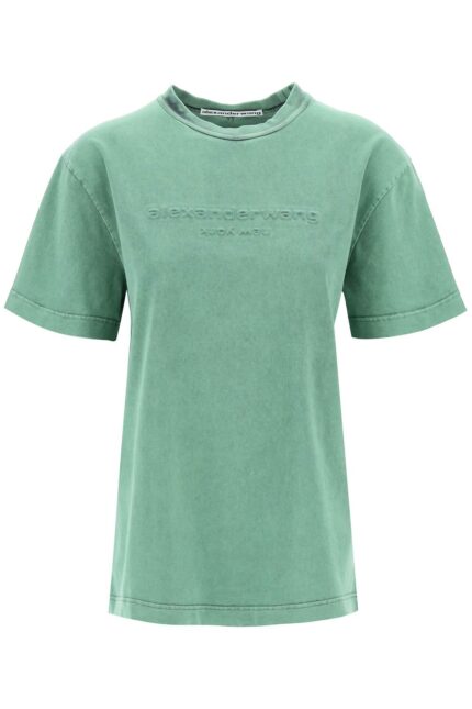 ALEXANDER WANG 'raised Logo T-shirt With Emb