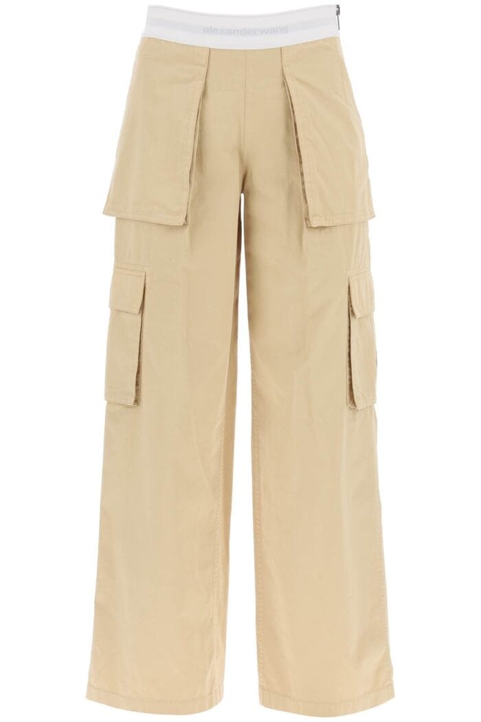 ALEXANDER WANG Rave Cargo Pants With Elastic Waistband