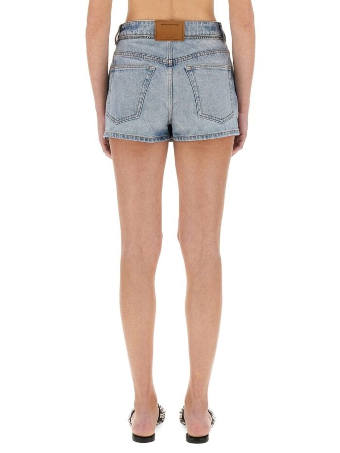 Alexander Wang REGENERATED DENIM SHORTS