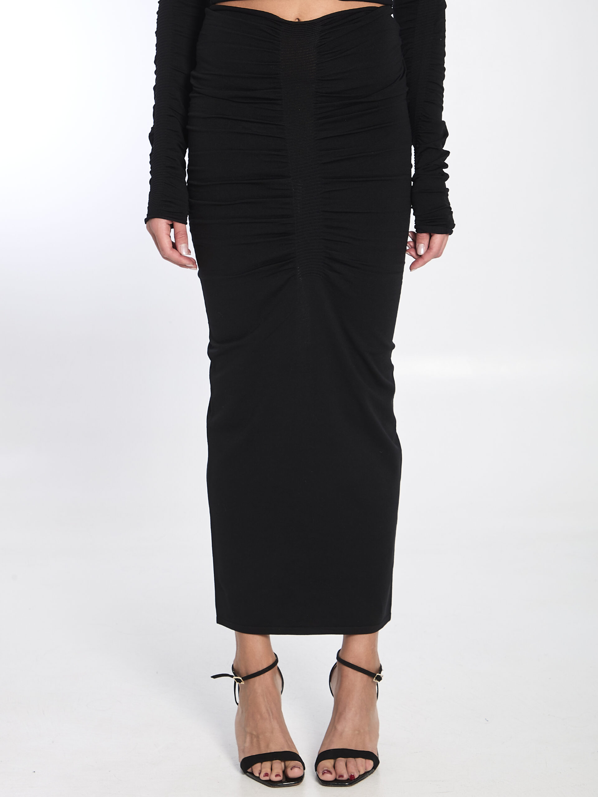 Alexander Wang Ruched long skirt