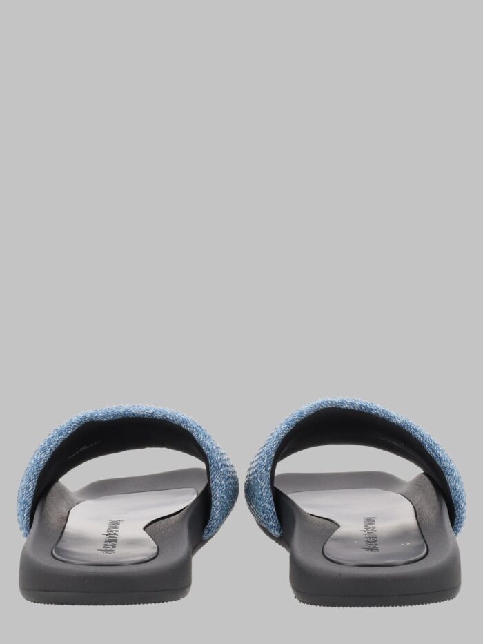 Alexander Wang SANDALO SLIDE IN DENIM