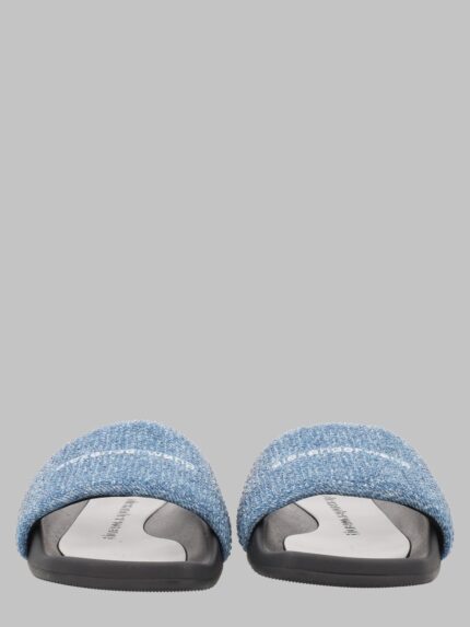 Alexander Wang SANDALO SLIDE IN DENIM