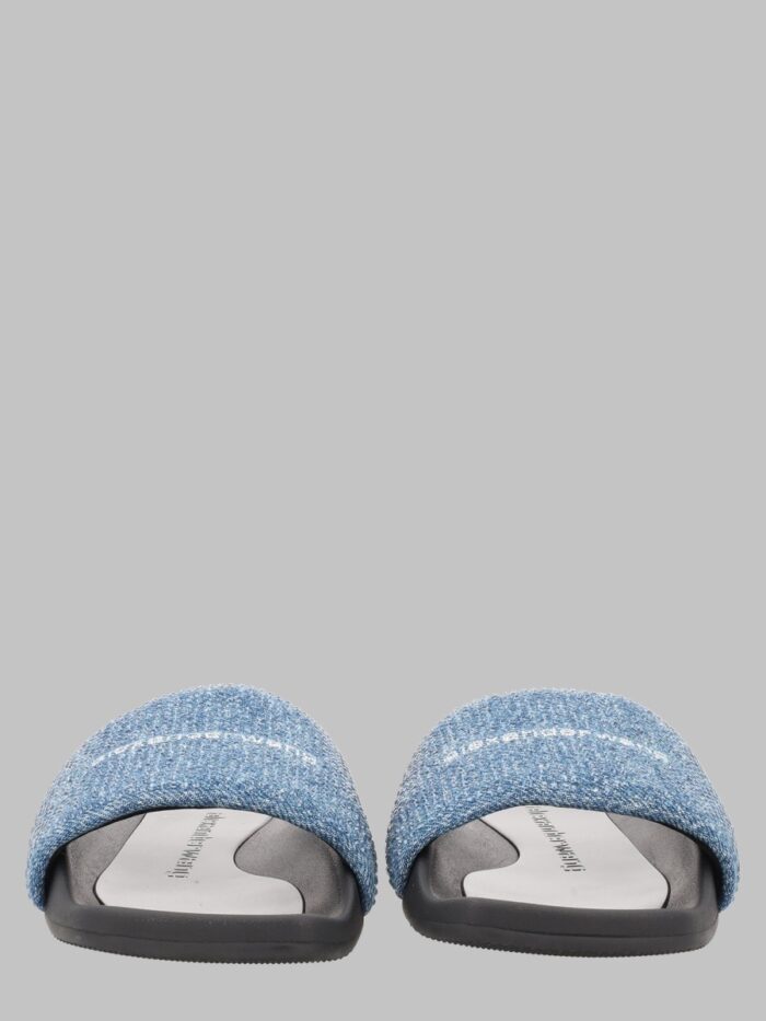 Alexander Wang SANDALO SLIDE IN DENIM