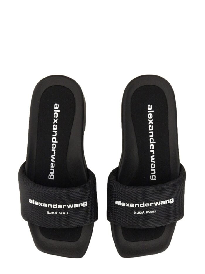 Alexander Wang SANDALO SLIDE PLATFORM CON LOGO