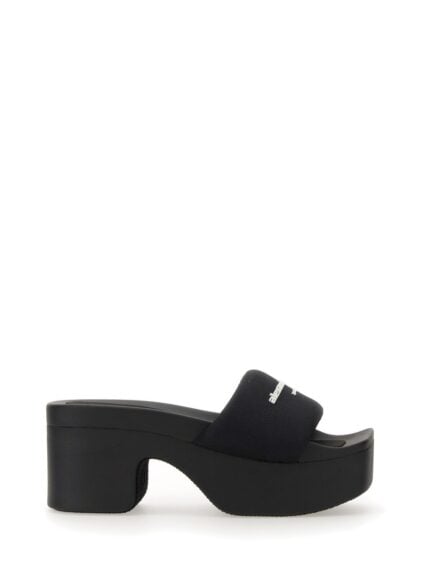 Alexander Wang SANDALO SLIDE PLATFORM CON LOGO