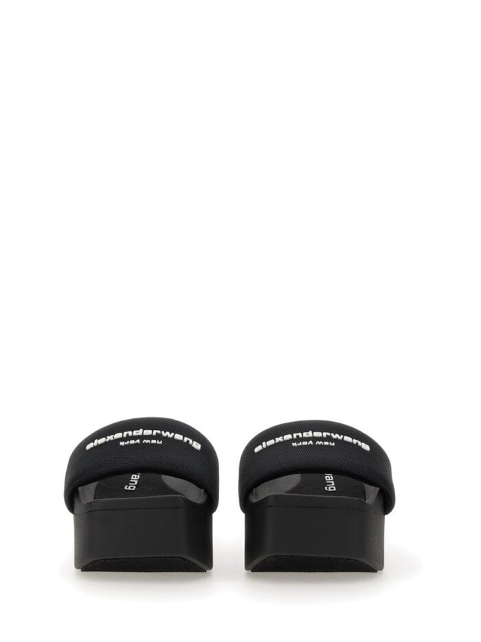 Alexander Wang SANDALO SLIDE PLATFORM CON LOGO