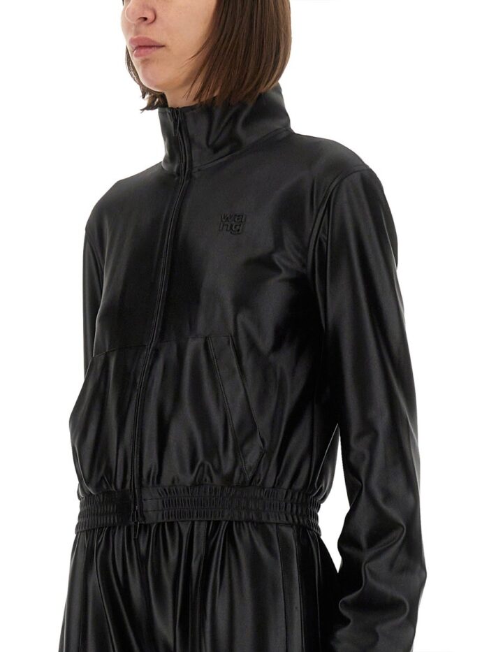 Alexander Wang SATIN FAILLE SWEATSHIRT