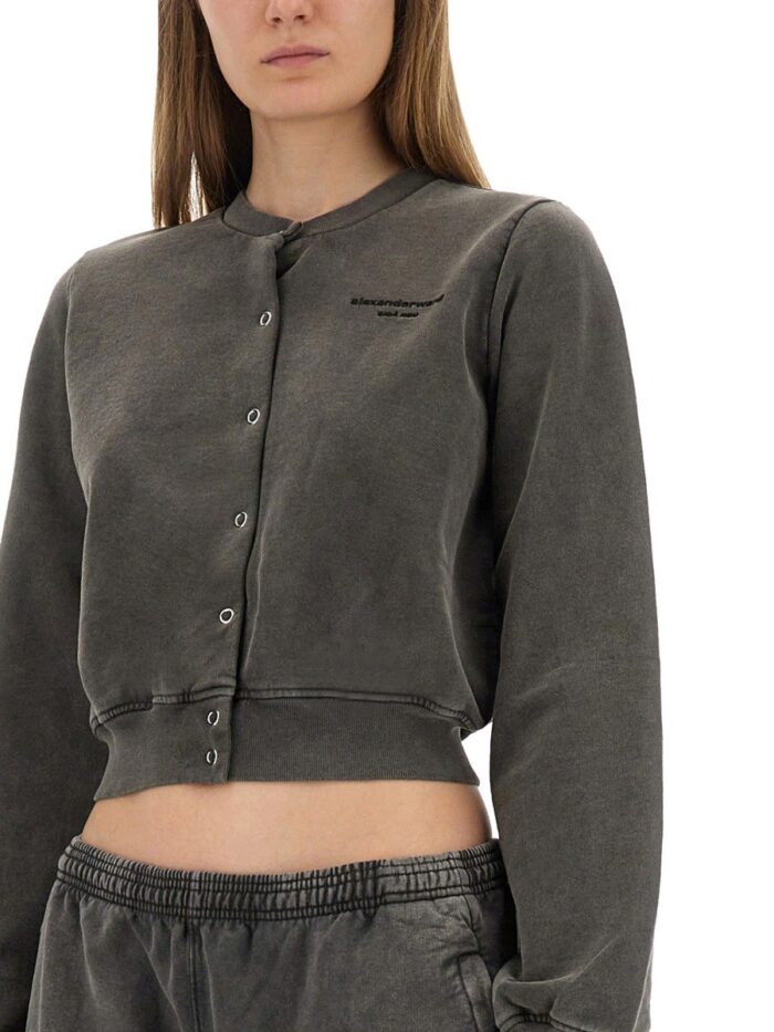 Alexander Wang "SHRUNKEN SNAP" CARDIGAN