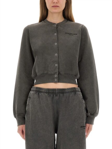 Alexander Wang "SHRUNKEN SNAP" CARDIGAN