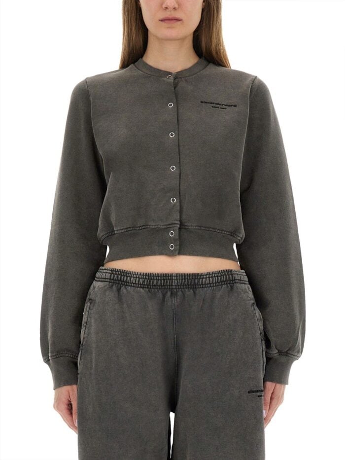 Alexander Wang "SHRUNKEN SNAP" CARDIGAN