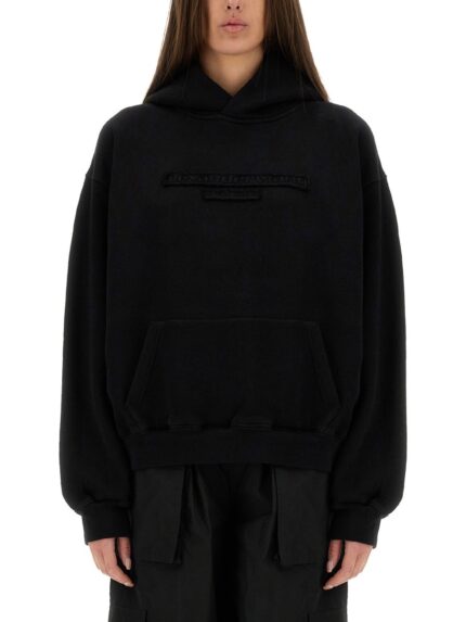Alexander Wang SWEATSHIRT WITH EMBOSSED LOGO
