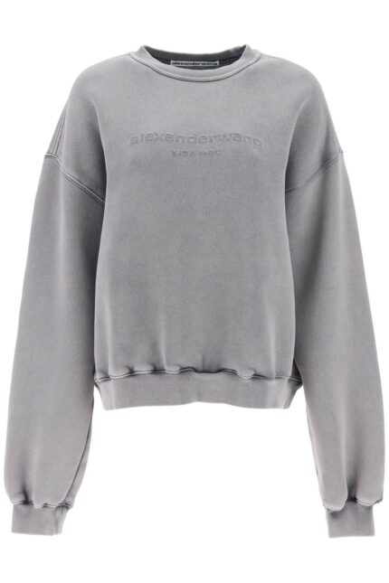 ALEXANDER WANG Sweatshirt With Raised Logo