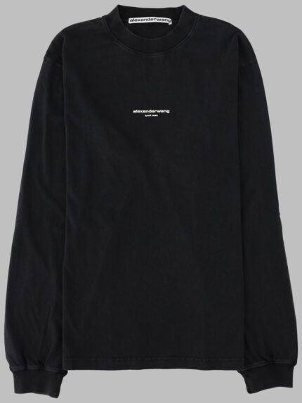 Alexander Wang T-SHIRT A MANICA LUNGA CON LOGO