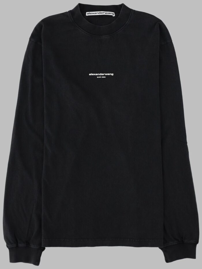 alexander wang t shirt a manica lunga con logo Alexander Wang T-SHIRT A MANICA LUNGA CON LOGO