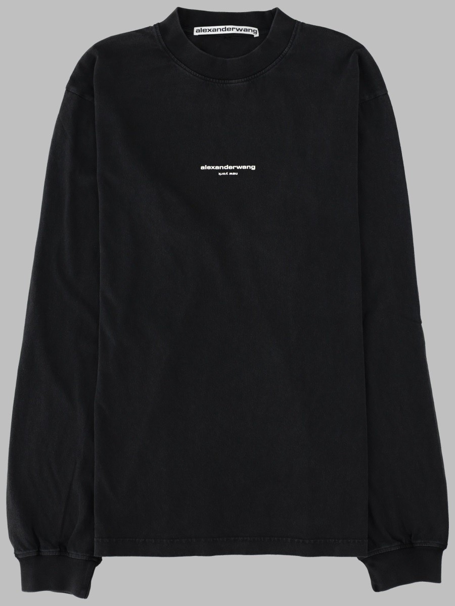 Alexander Wang T-SHIRT A MANICA LUNGA CON LOGO