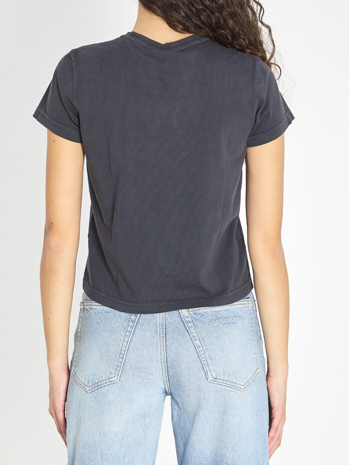 Alexander Wang T-shirt with logo and rhinestones