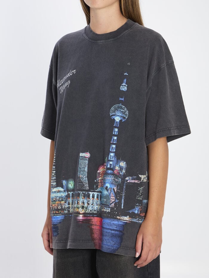 Alexander Wang T-shirt with rhinestones
