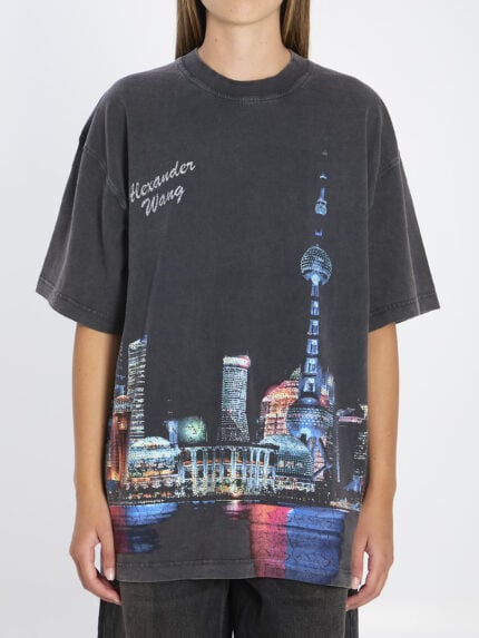 Alexander Wang T-shirt with rhinestones