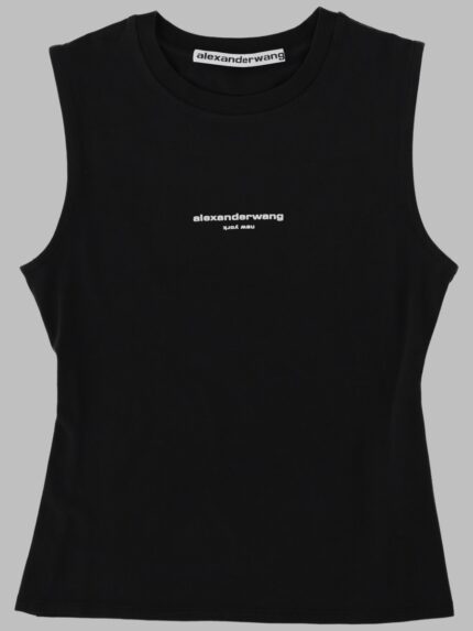 Alexander Wang TANK TOP IN COTONE STRETCH