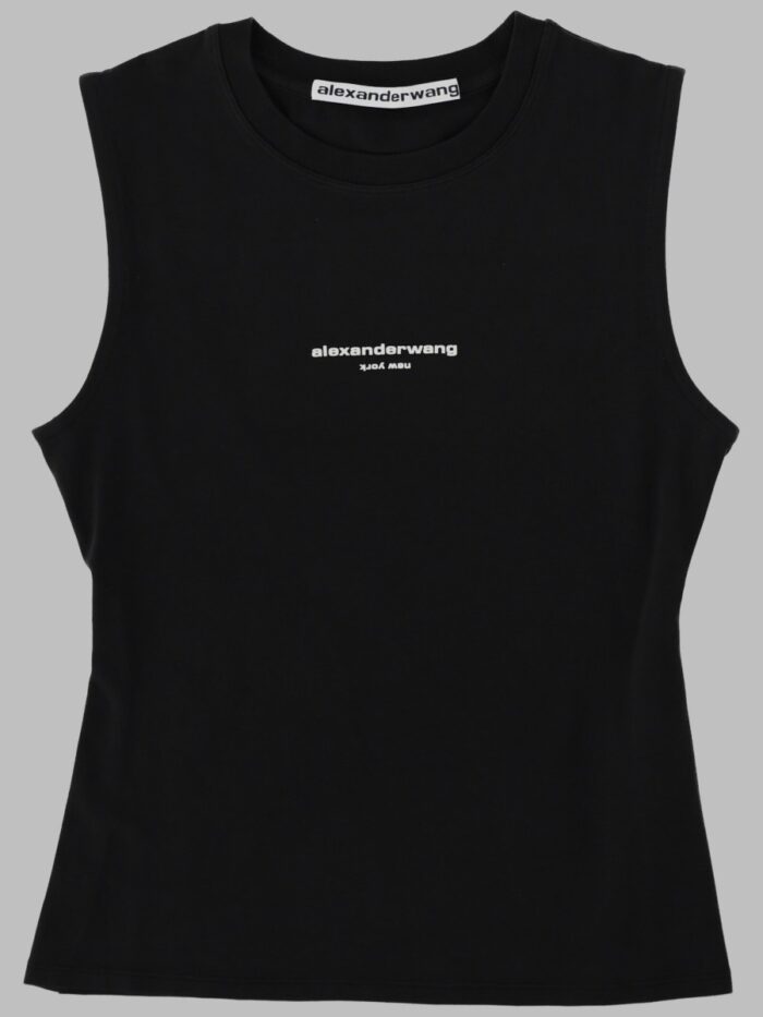 Alexander Wang TANK TOP IN COTONE STRETCH