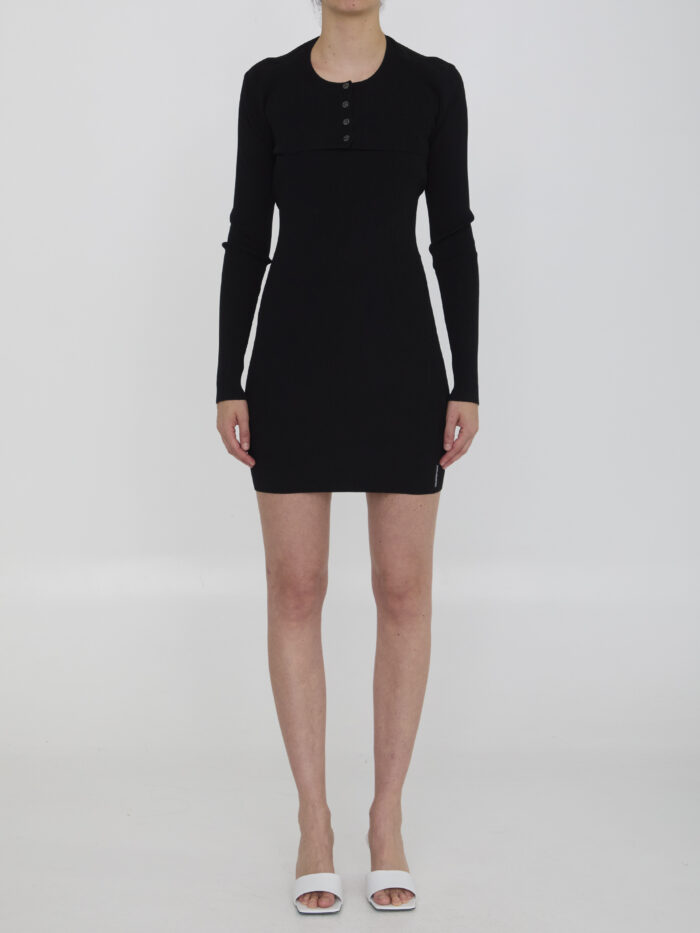 Alexander Wang Twin-set dress with cropped cardigan