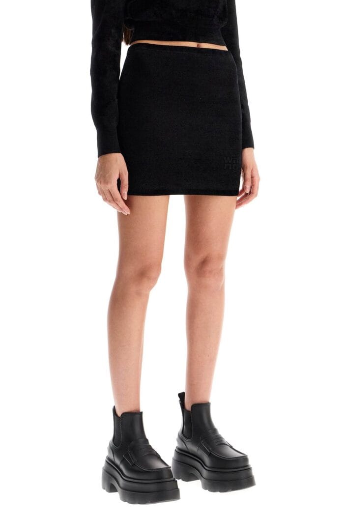 ALEXANDER WANG Velvet Mini Skirt