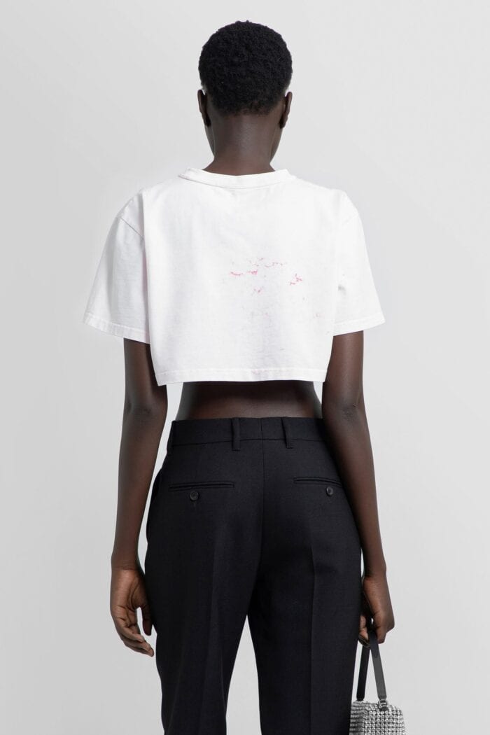 ALEXANDER WANG We Love Our Costumers Cropped T-shirt