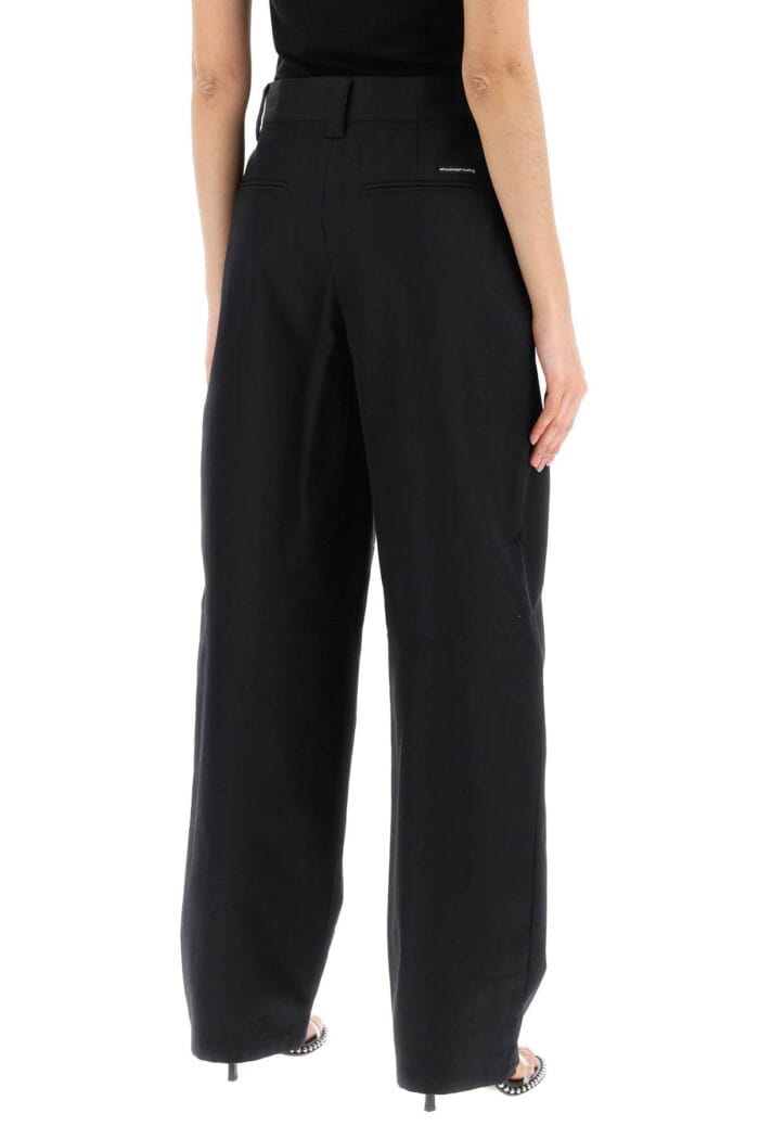 ALEXANDER WANG Wide Leg Chevron Patterned Pants