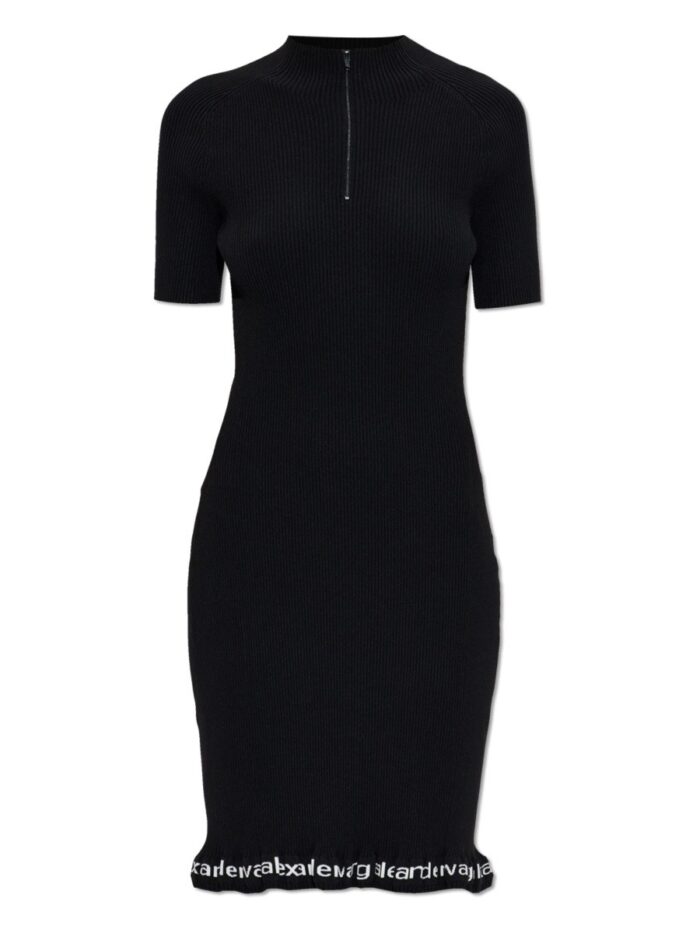 alexanderwang.t midi dress with logo ALEXANDERWANG.T MIDI DRESS WITH LOGO