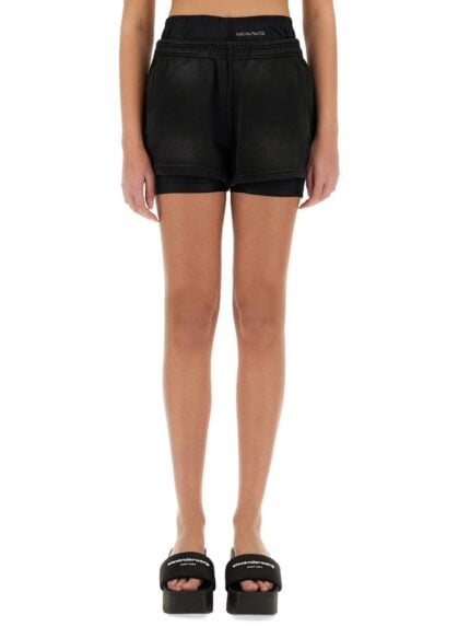 ALEXANDERWANG.T SHORTS WITH LOGO