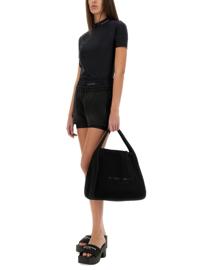ALEXANDERWANG.T SHORTS WITH LOGO