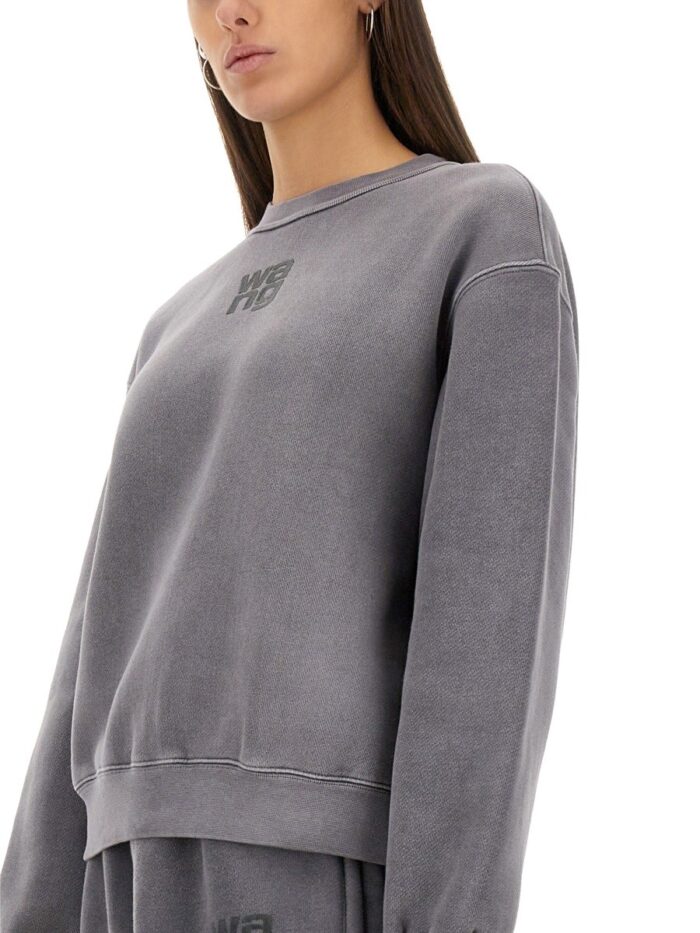ALEXANDERWANG.T SWEATSHIRT WITH LOGO