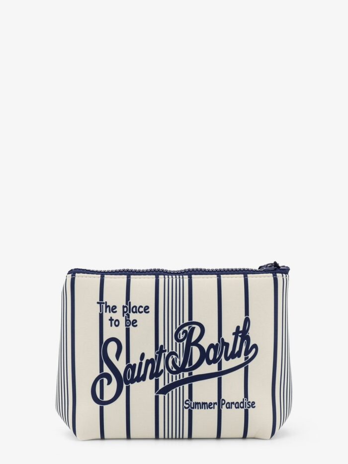 Mc2 Saint Barth Aline Scuba Clutch With Striped Pattern