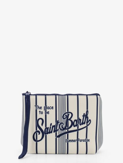 Mc2 Saint Barth Aline Scuba Clutch With Striped Pattern