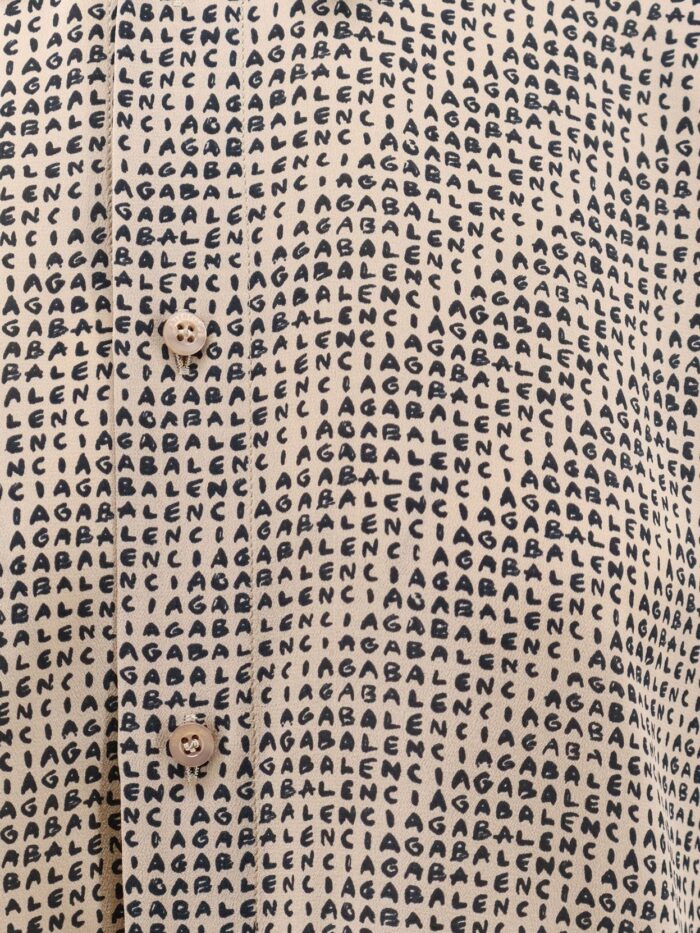 Balenciaga All Over Print Silk Shirt