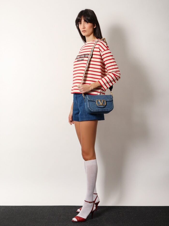 Alltime Valentino Garavani Denim Shoulder Bag