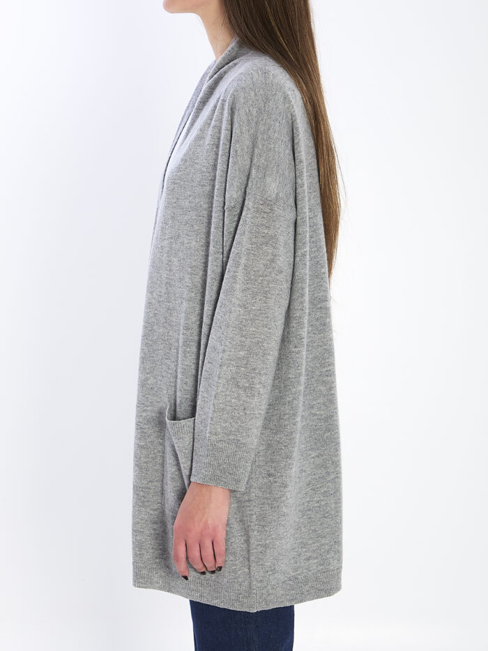 Allude Open cardigan in virgin wool and cashmere
