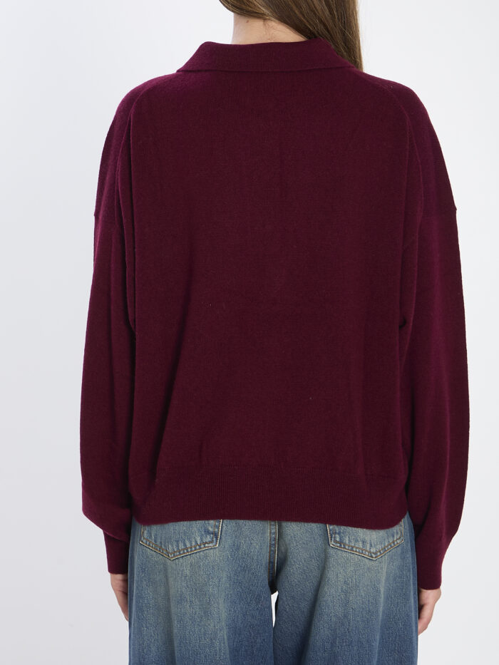 Allude Wool and cashmere polo shirt