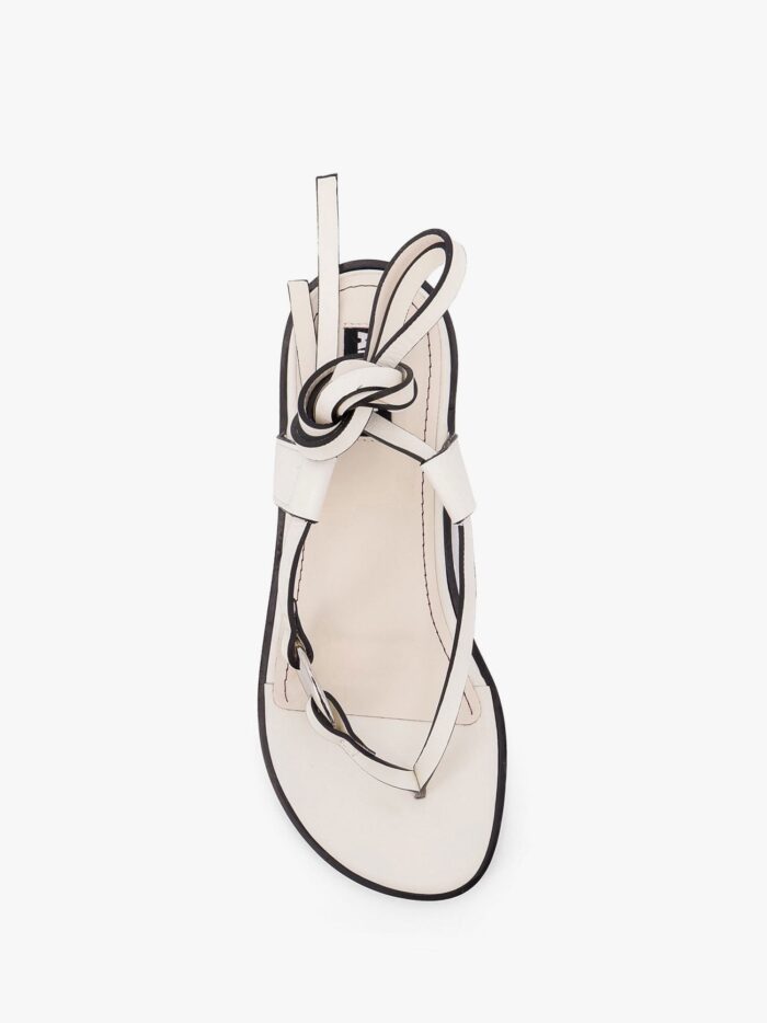 ALOHAS Morosia Leather Thong Sandals With Metal Ring