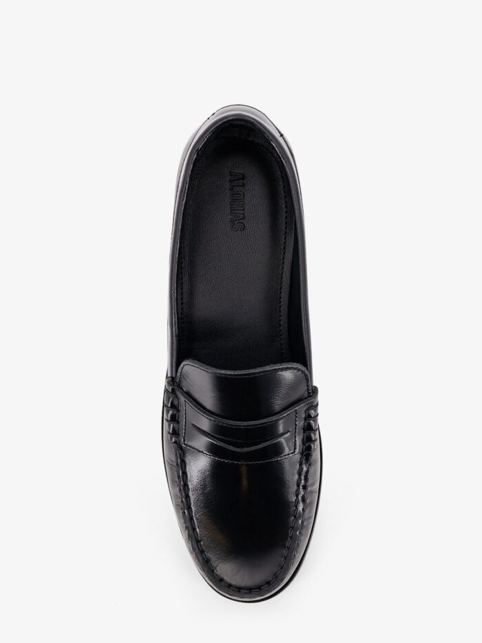 ALOHAS Rivet Leather Loafers