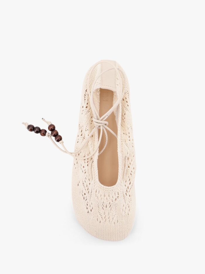 ALOHAS Rosemary Crochet Ballerinas With Ankle Ties