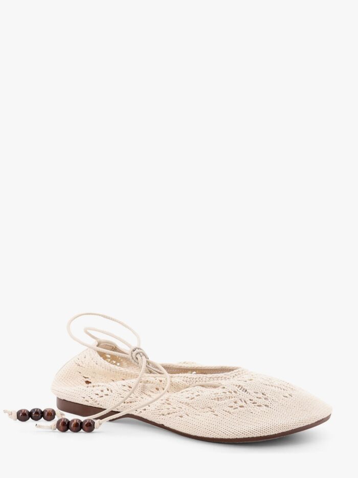 ALOHAS Rosemary Crochet Ballerinas With Ankle Ties