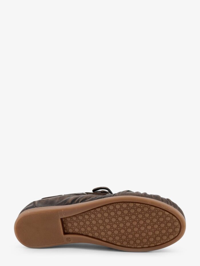 ALOHAS Used-effect Leather Loafers