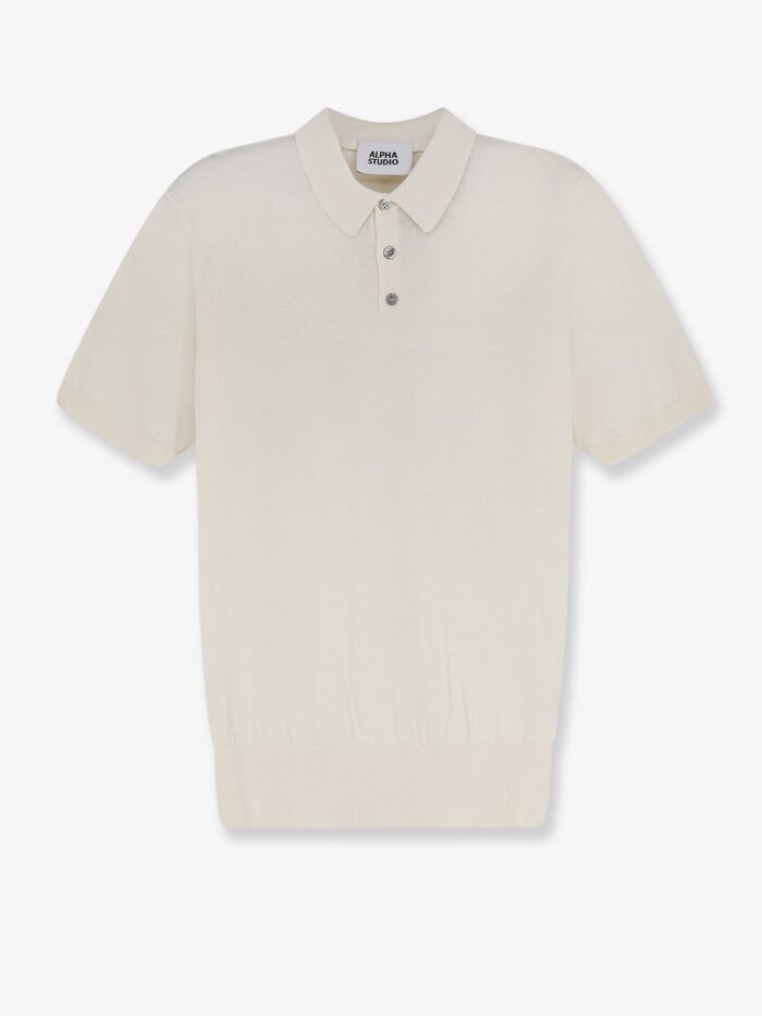 ALPHA-STUDIO Cotton And Silk Blend Polo Shirt